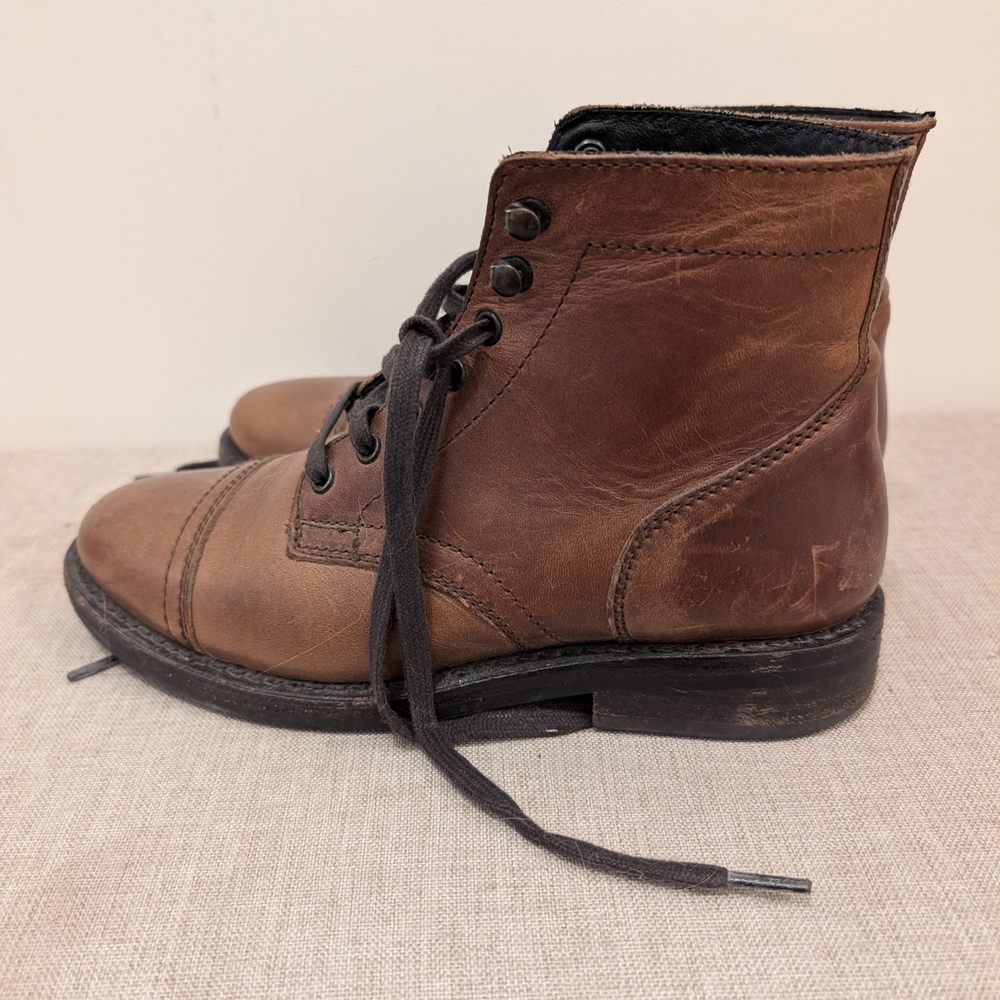 Thursday Boot Company Brown Lace Up Boots - Picture 2 of 6